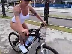 cassiana costa rides with anal plug