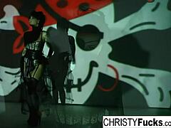 Does Christy Mack Tease Her Tight Wet Pussy As A Pirate?