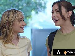 Petite Teen Demi Hawks Catches Stacked Chloe Surreal Fucking Stepmom Serene Siren. They Dive into Intense Lesbian Scissoring Action.