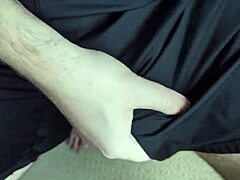 these shorts feel so soft without underwear while i stroke my cock