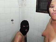 Cum on tits and mouth