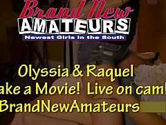 SKINNY OLYSSIA AND BUSTY RAQUEL SUCK EACH OTHERS TITS AND WET PUSSY