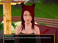 Teen Plays Game with Family Members.