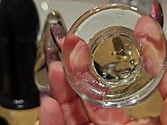 Large sextoy anal fuck for a redhead slut