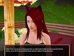 Teen Plays Game with Family Members.