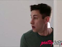 Alice March and BFF fuck peeping tom with monster cock!