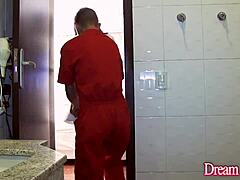 hot and horny tranny cacau dipaula dives into bareback action with a skinny man's ass in wild passion.