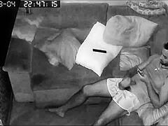 ip cam catches amateur masturbation in emotional moment