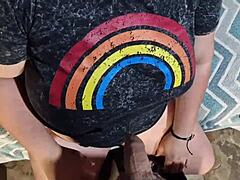 Sucking my chubby boyfriend's cock for anniversary celebration?