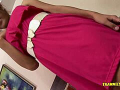 Big Tits Asian Shemale Brunette Feels Ecstasy In Solo Play