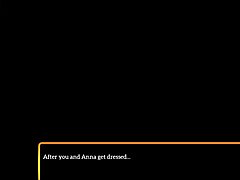 Teen Plays Game with Family Members.