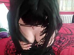 chantalchannel massages herself with favourite oil