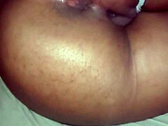 this big ass brunette babe gets spanking and anal gaping