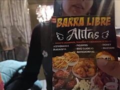 Peruvian Teen Shows Shaved Pussy Climbing Stairs 😈