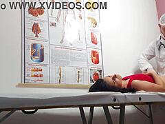 ginecologista gets rough and dirty with brazilian patient in kinky exam. he fingers ass and fucks tight juicy pussy hard.