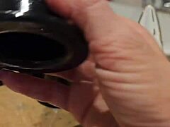 Large sextoy anal fuck for a redhead slut