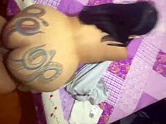 latina gets pregnant from follower with lots of cum in her vagina during sex.