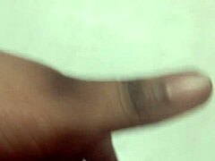 In this sexy solo video, she squirts while fingering herself