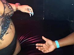 Latina Sister Fills Up in Swing House While Sucking Strangers