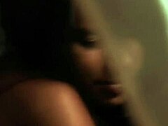 brunette indian woman dances nude in an intimate teasing softcore session