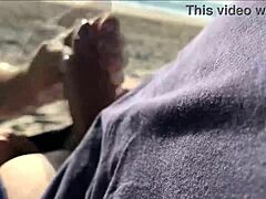 Milf Jerks Cock In Public Surprise!