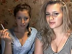 Girls Cam With Cigarette Smoke!
