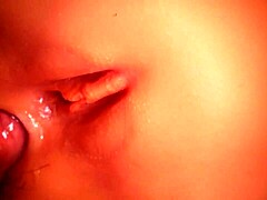 Her cute shaved big pussy and ass make me so happy during assfucking.