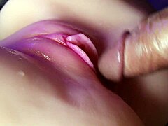Double Creampie In Huge Pink Wet Pussy