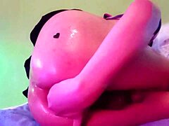 Tranny Maddy Diamond plays with strawberries in wet anal fingering trailer featuring blonde shemale ass action.