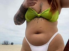 hey, that cheese seller couldn't stop staring at my pussy on the beach