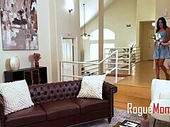 step mom and my favorite waitress team up for a hot threesome dessert service 😏🍰