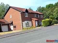 Busty British Babe Sucking in Reality Video