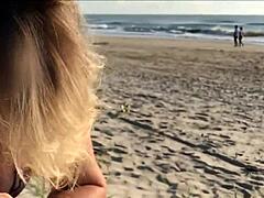 Milf Jerks Cock In Public Surprise!