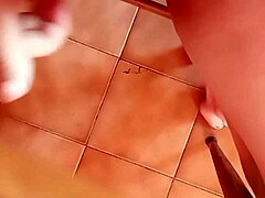 check out this super slow-motion relax session right on that pregnant brunette's pussy