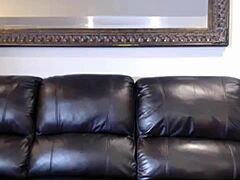 maxine x, the big-boobed black mature babe in lingerie, touched her wet clit and tits.