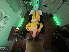 Redhead April O'Neil Rides Huge Dick In TMNT Cosplay