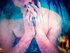 GHOSTLY GHOULFRIEND JERK OFF INSTRUCTIONS with dirty talk and costumes.