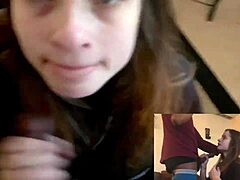 hey, that lesbian best friend sucks dick sloppy deepthroat style for a place to stay, gagging rough