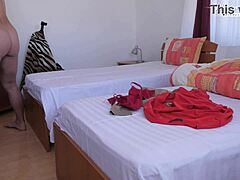 Behind the scenes amateur babe loves to be fucked