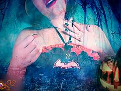 GHOSTLY GHOULFRIEND JERK OFF INSTRUCTIONS with dirty talk and costumes.