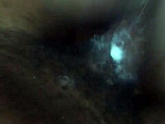 Creamy pussy after quick anal session