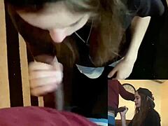 hey, that lesbian best friend sucks dick sloppy deepthroat style for a place to stay, gagging rough