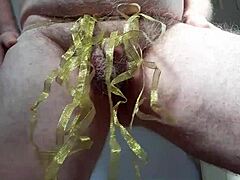 Horny neighbor dances with small cock exposed 😜