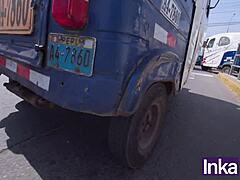 Charito Peruvian Milf Gets Fingered and Fucked by Mototaxista While Weberto Sleeps in Exhibitionist Massage