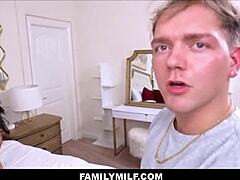 Why are you two big cock stepsons fucking your tattooed stepmom Danae Mari in this family threesome POV?