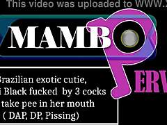 Brazilian Exotic Cutie in a Group Scene