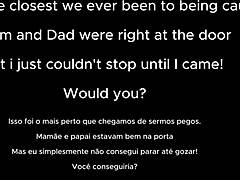 provoquei meu meio-irmão até ele me foder e quase fomos pegos com pau dentro