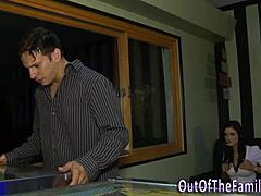 sexy wet brunette masseuse with perky big nipples fucked by client during slippery massage - ameena green nade nasty