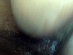 Creamy pussy after quick anal session