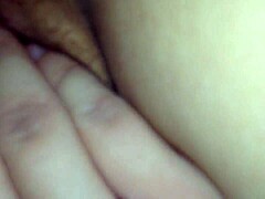 the teen 18+ girl masturbates wet and horny with fingering